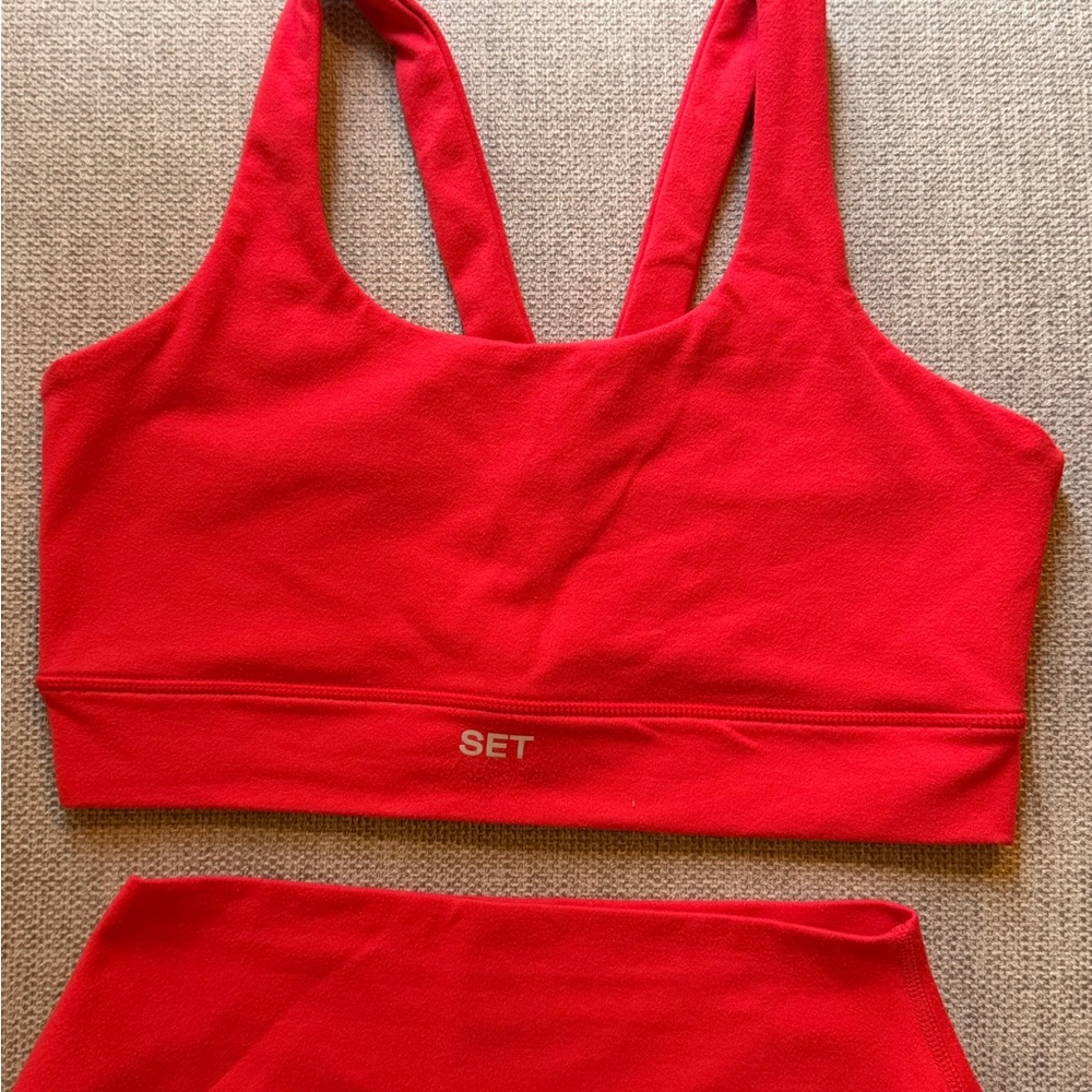 SET Active FORMCLOUD Scoop Y Sports Bra - Spicy (red)